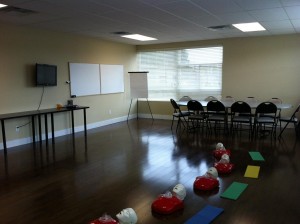 Lecture and training room of CPR Class in Surrey